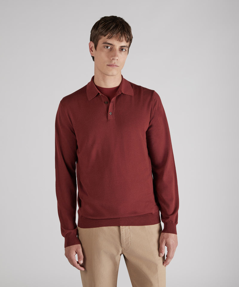 Slowear Polo slim fit in Flexwool Saldi