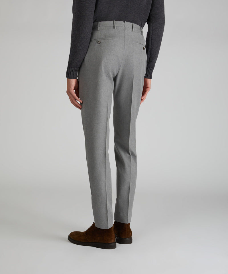 Slowear Pantalone tapered fit in twill di cotone e lana Moda