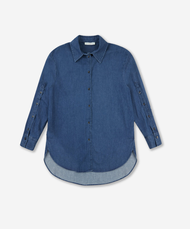Slowear Camicia regular fit in denim di cotone Presa