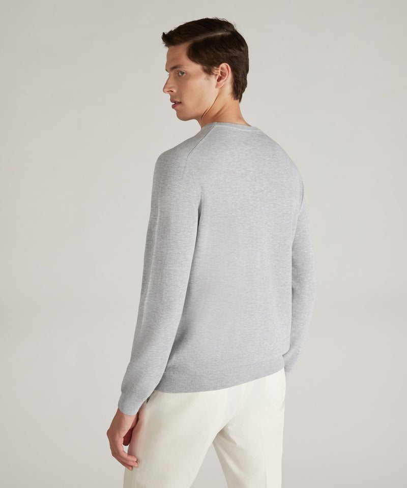 Slowear Girocollo slim fit in cotone crêpe certificato Promozione