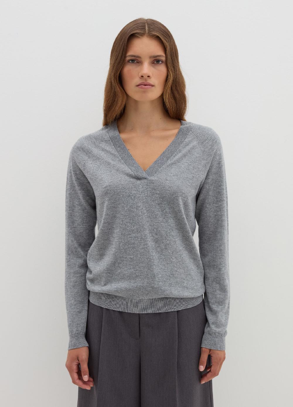 Stefanel Pullover in lana cotone e cashmere scollo a V Qualità Garantita