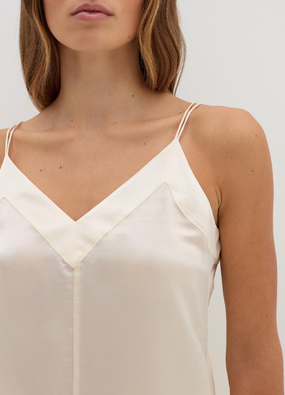 Stefanel Top in viscosa e seta Vendita Calda
