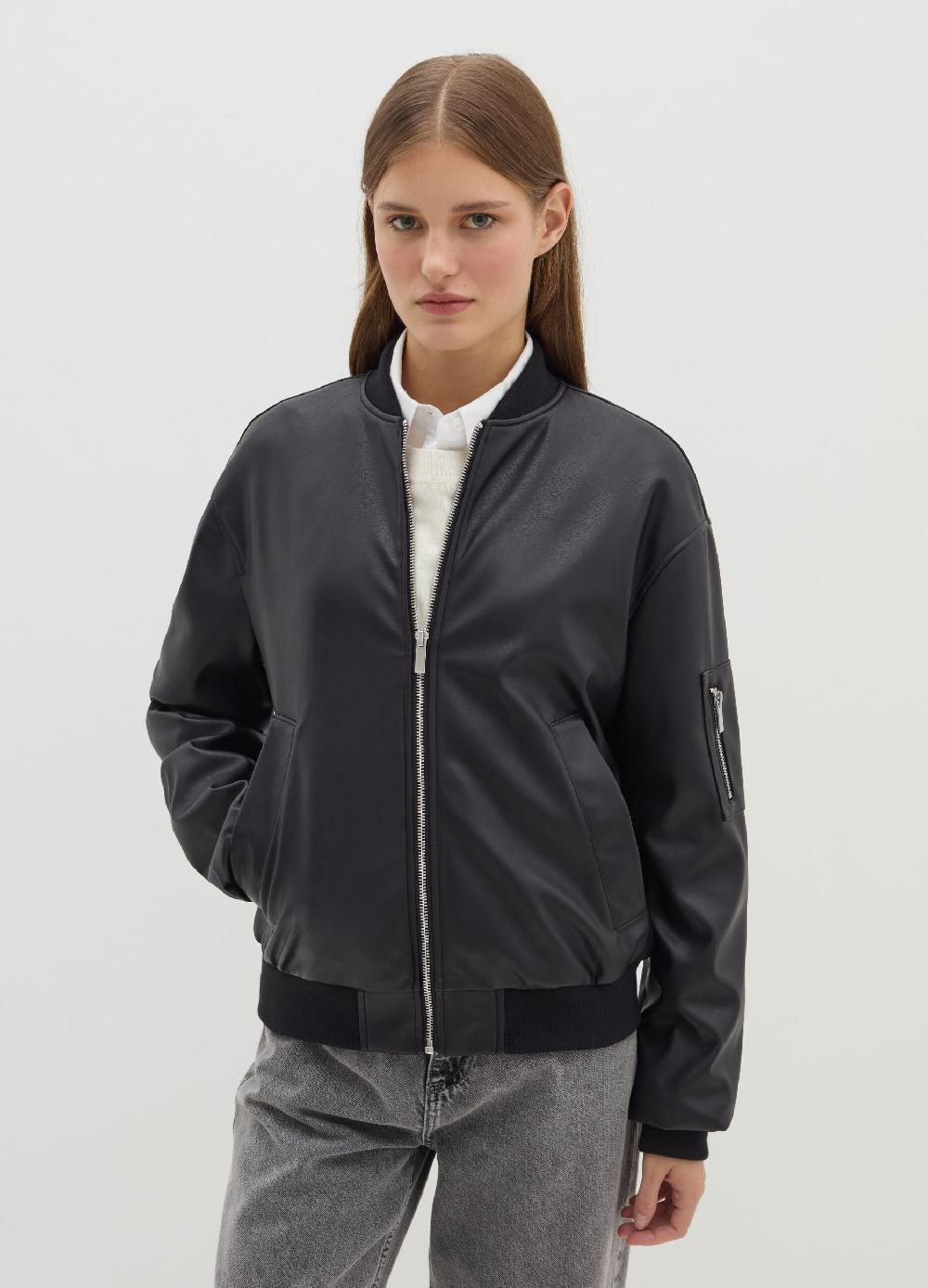Stefanel Bomber full-zip effetto lucido Nuova
