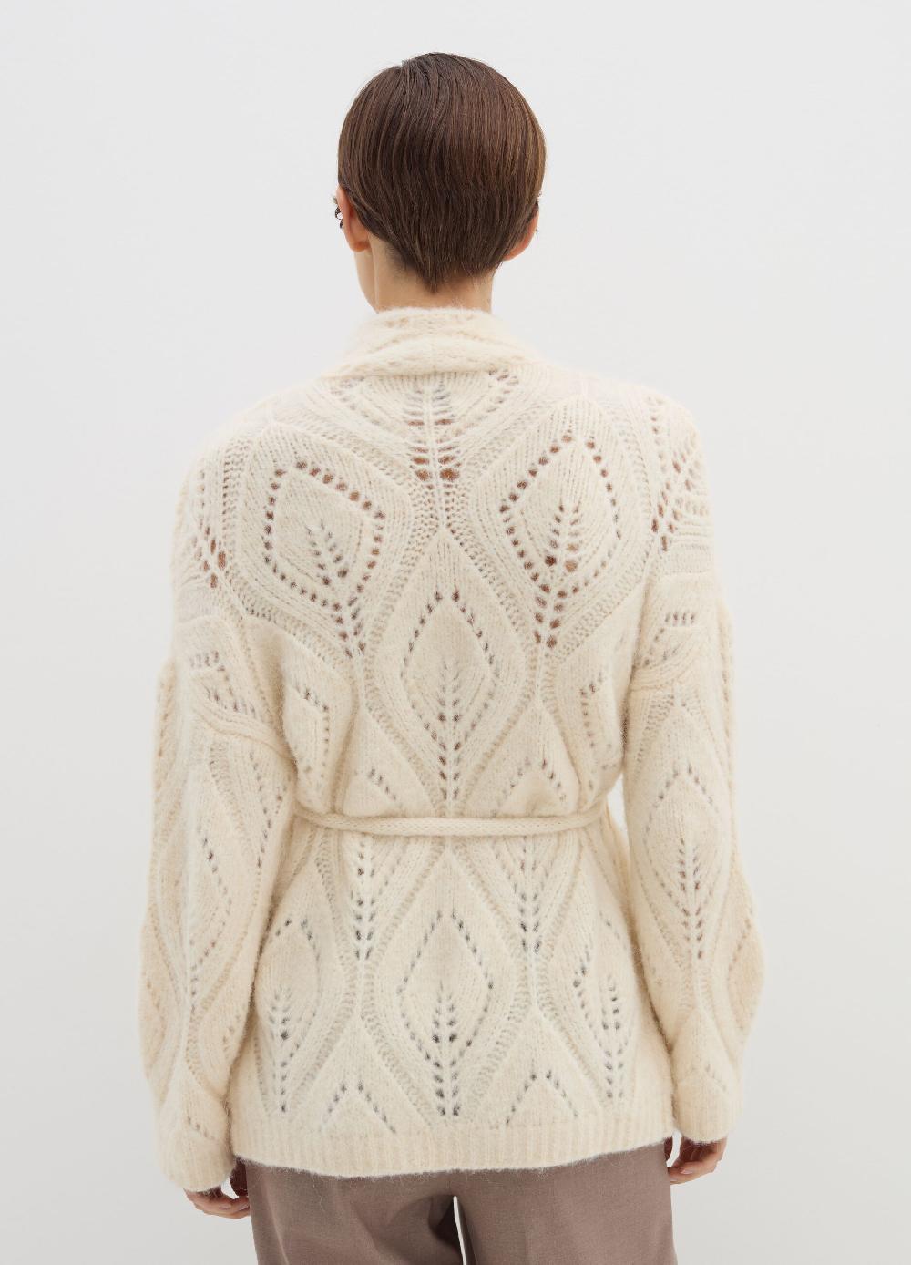 Stefanel Cardigan in alpaca con cintura Novità