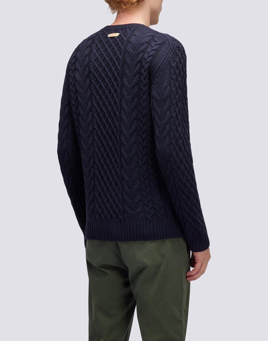 Sundek maglione a girocollo misto cashmere M354KIWS100-00700 Soddisfazione Garantita