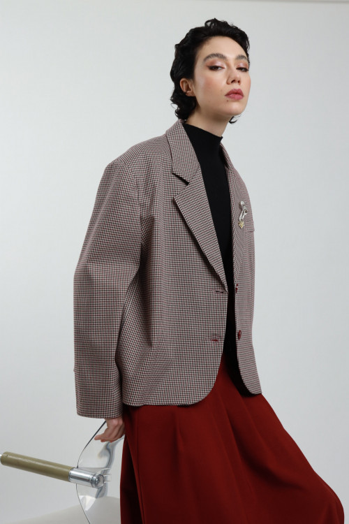 Susy Mix Giacca Oversize Con Spille Outlet