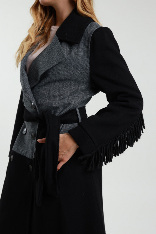 Susy Mix Cappotto Con Cintura Italy