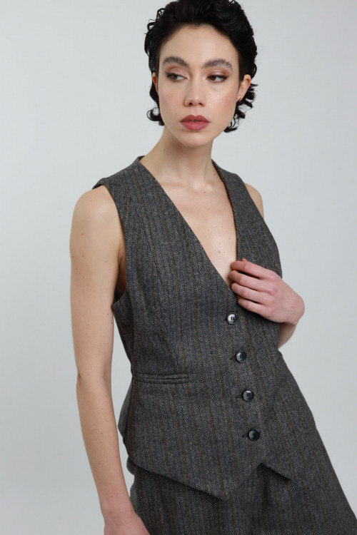 Susy Mix Gilet Spigato Saldi