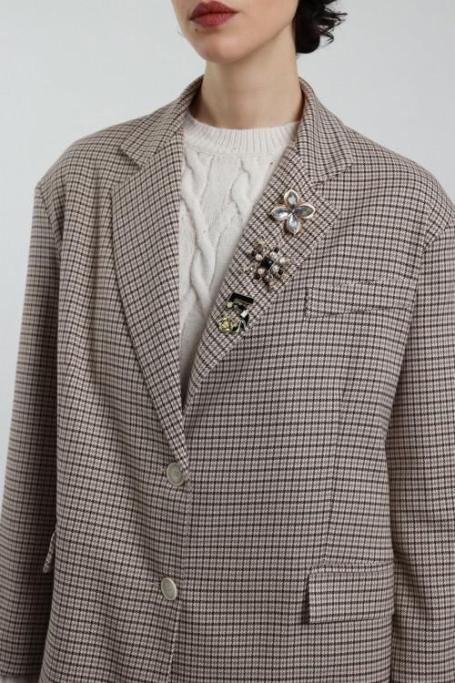 Susy Mix Blazer Over Pied de Poule 2025