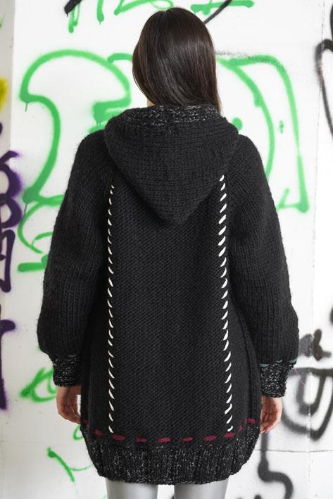Tricot à Porter Coat lurex pocket Shopping Online