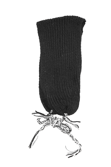 Tricot à Porter Zig zag neck scarf black 2025