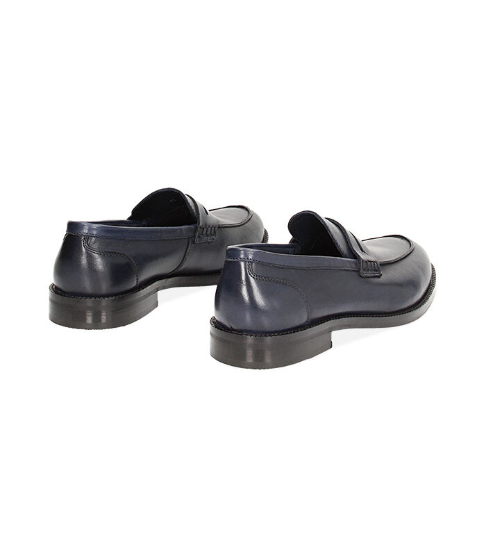 Valerio 1966 Mocassini uomo classic blu navy in pelle | Valerio 1966 Outlet