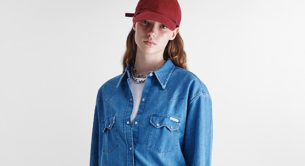 Washington Dee Cee Blue Denim Shirt Prezzo Ridotto