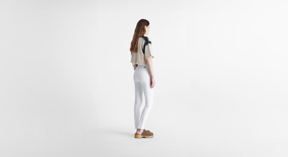 Washington Dee Cee White Rodeo Denim In Linea