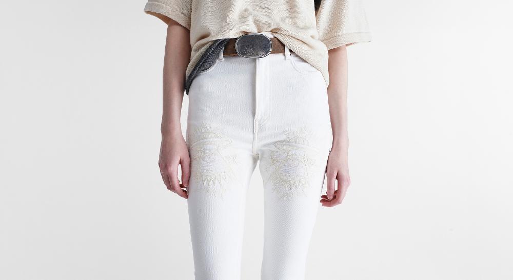 Washington Dee Cee White Rodeo Denim In Linea