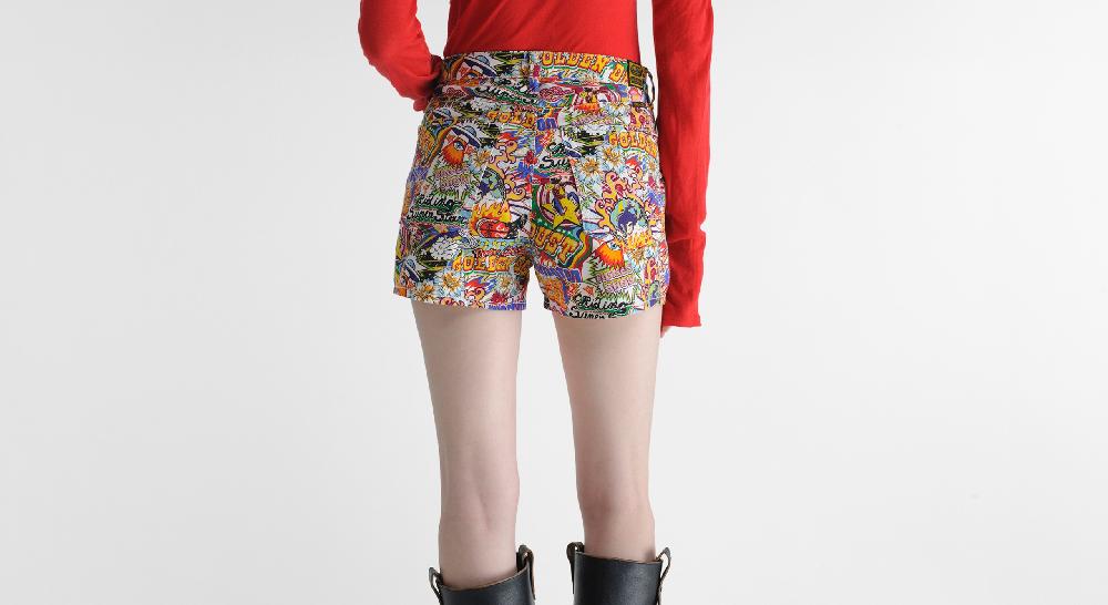 Washington Dee Cee Wdc Print Shorts Consegna Veloce