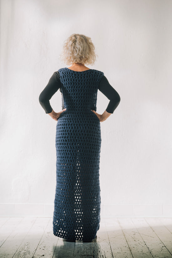 ﻿Zerobarracento DORESU hand knitted dress Vendita Economica