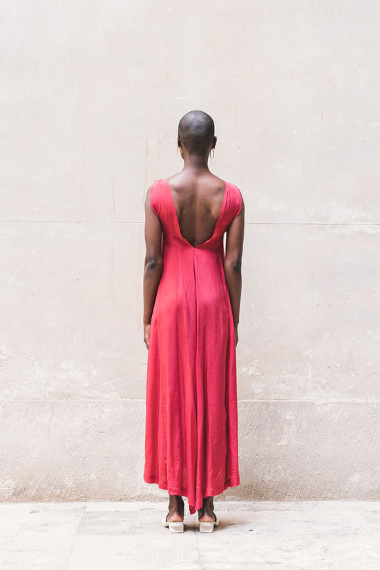 ﻿Zerobarracento HOUMI DRESS 100% BEMBERG Cyclamen/Powder Pink I Più Venduti