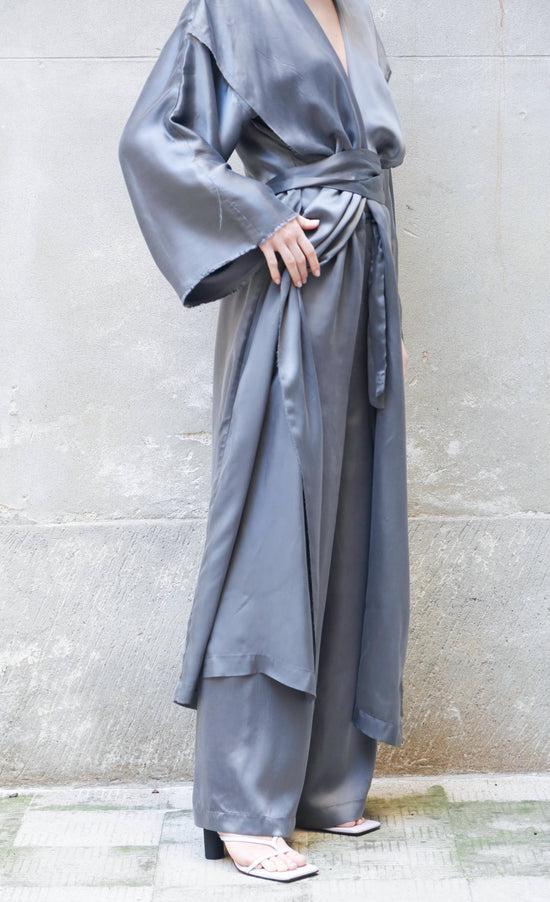 ﻿Zerobarracento Low Waist Long Wide Pants 100% Bemberg Qualità Garantita