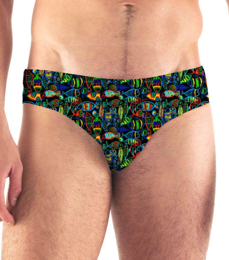 Zeybra SLIP UOMO PESCI CRAYON NERO In Saldo