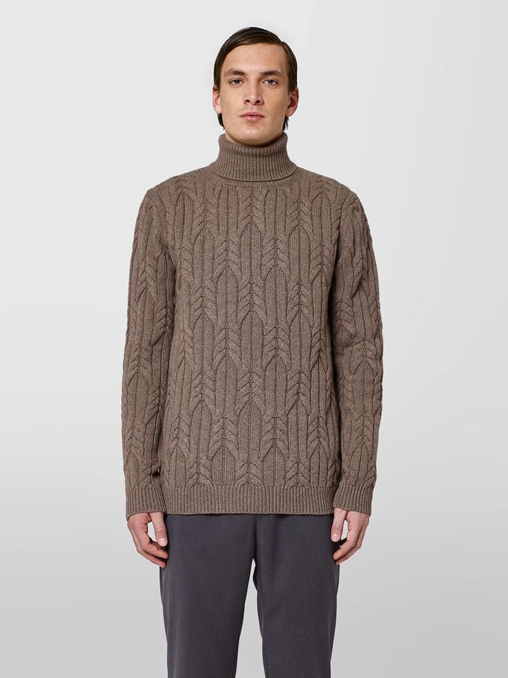 Alpha studio CICLISTA IN CASHMERE TRECCIA Saldi